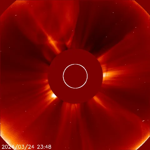 Image of solar wind