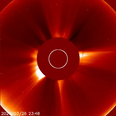 Image of solar wind