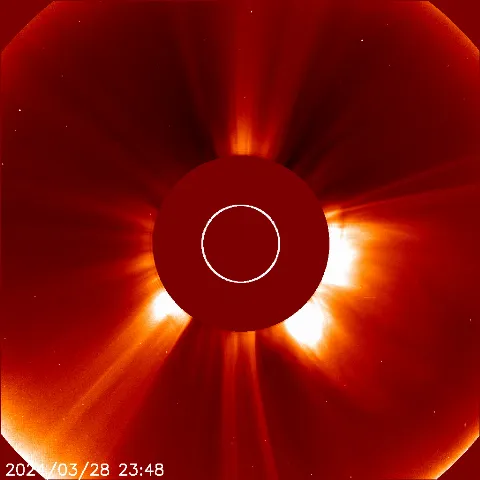 Image of solar wind