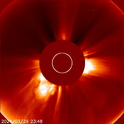 Image of solar wind