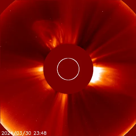 Image of solar wind