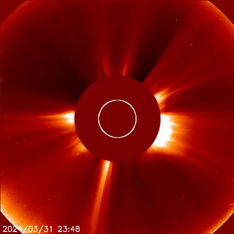 Image of solar wind