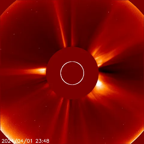 Image of solar wind