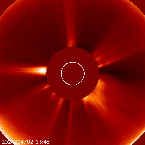 Image of solar wind