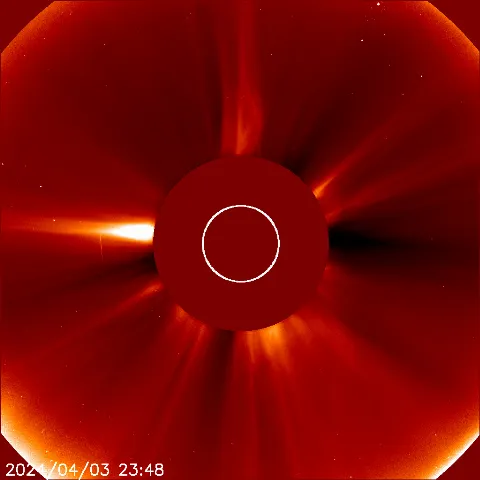 Image of solar wind