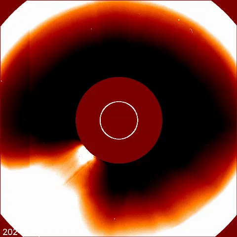 Image of solar wind