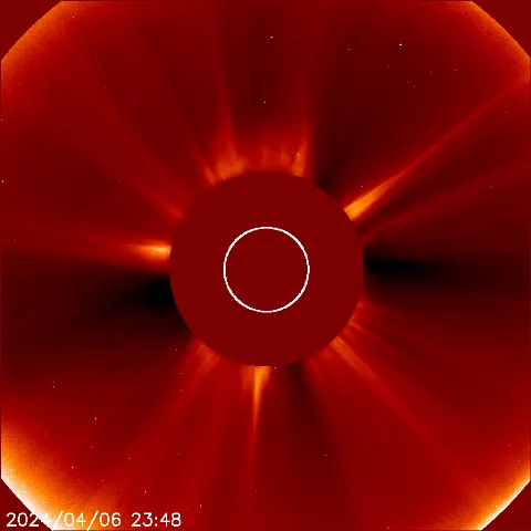 Image of solar wind