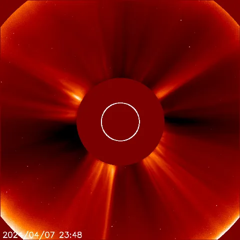 Image of solar wind