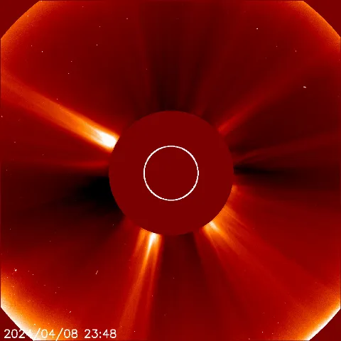 Image of solar wind