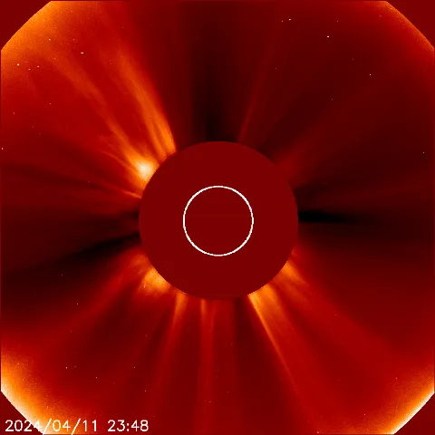 Image of solar wind