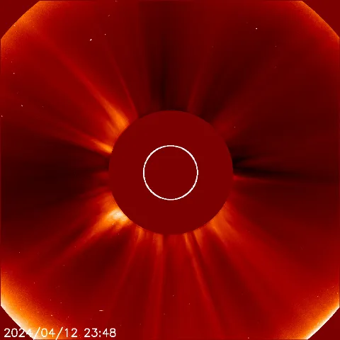 Image of solar wind