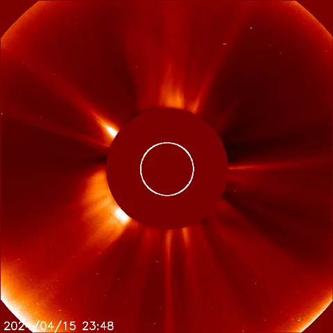 Image of solar wind