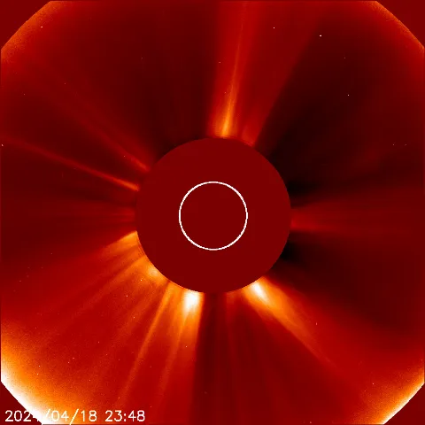 Image of solar wind