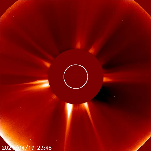 Image of solar wind