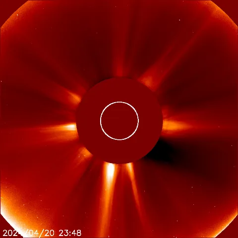 Image of solar wind