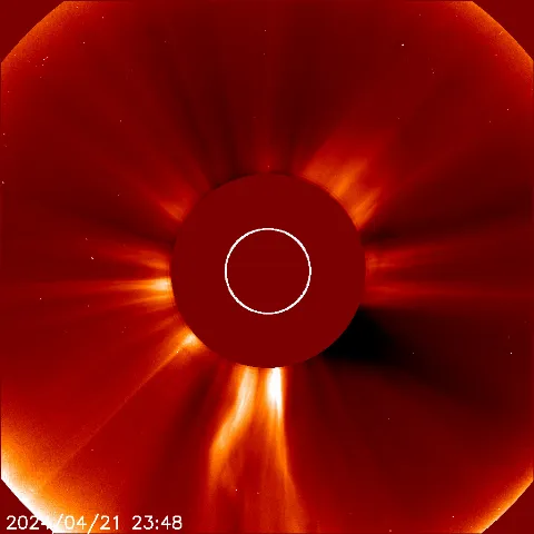 Image of solar wind