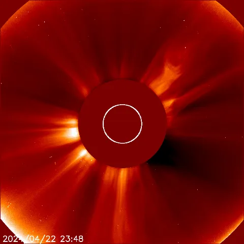 Image of solar wind