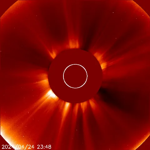 Image of solar wind