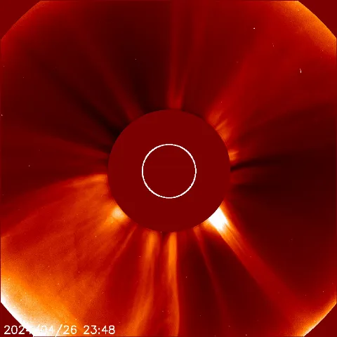 Image of solar wind