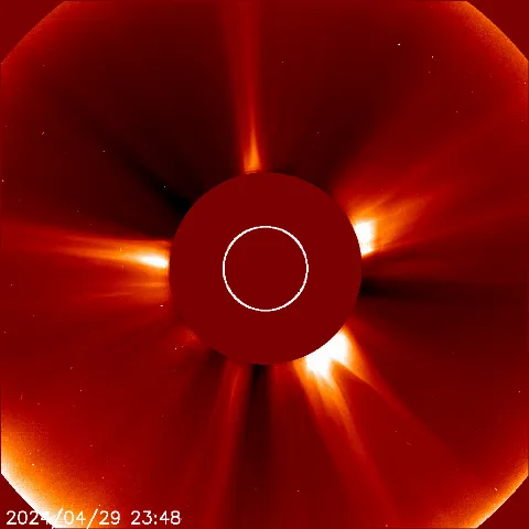 Image of solar wind