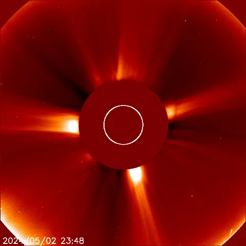 Image of solar wind