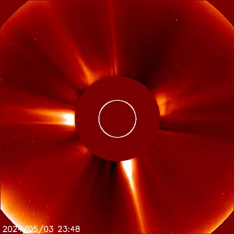 Image of solar wind