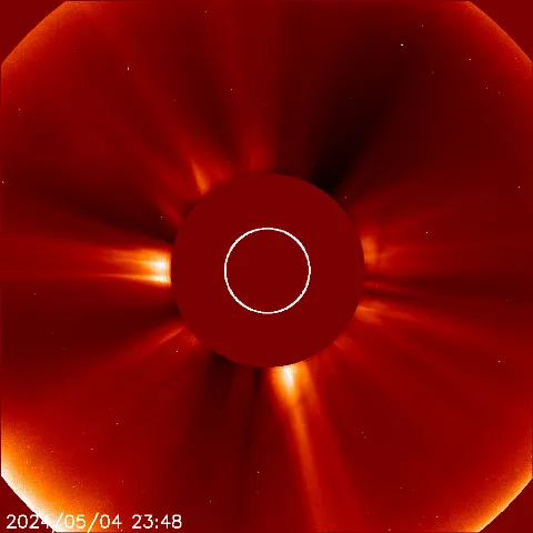 Image of solar wind