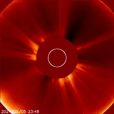 Image of solar wind