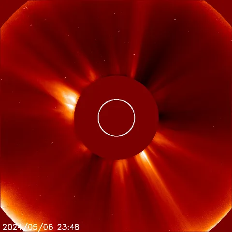 Image of solar wind