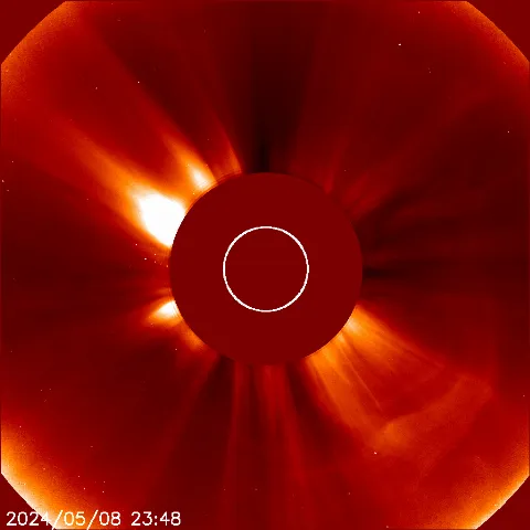 Image of solar wind