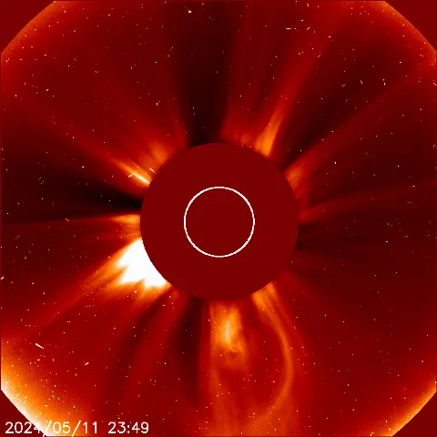 Image of solar wind