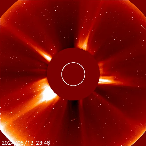 Image of solar wind