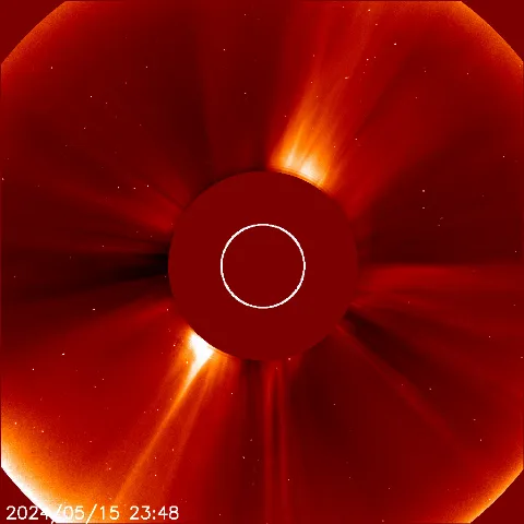 Image of solar wind