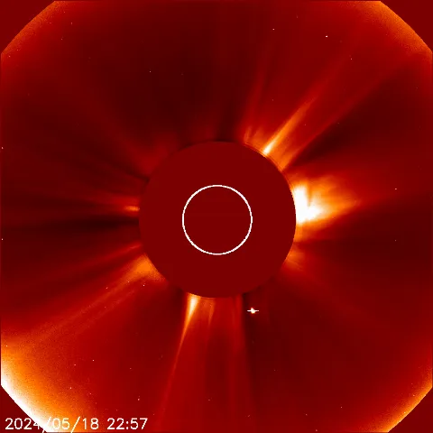 Image of solar wind