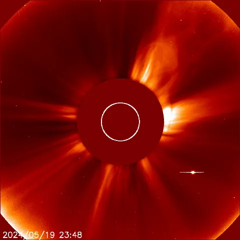 Image of solar wind