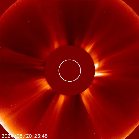 Image of solar wind