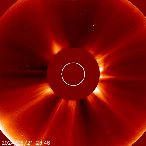 Image of solar wind