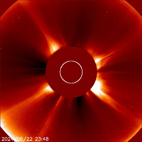 Image of solar wind