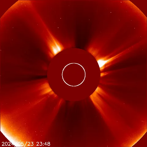 Image of solar wind