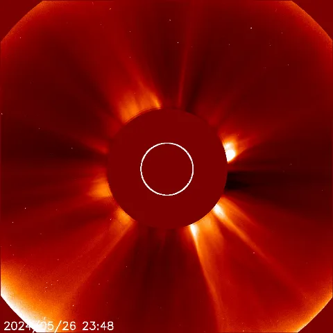 Image of solar wind