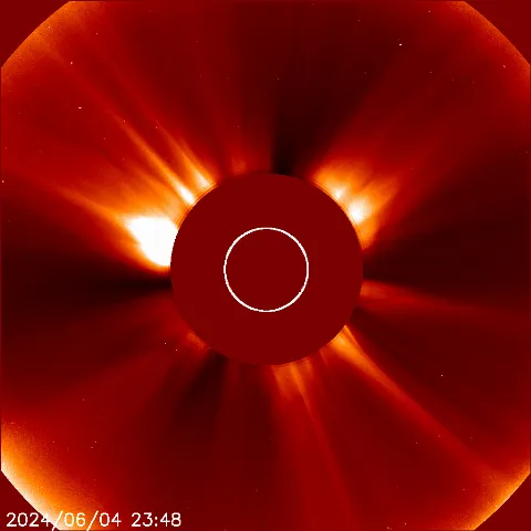 Image of solar wind