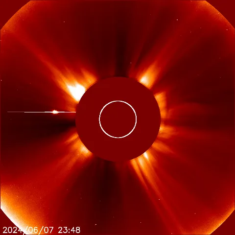 Image of solar wind