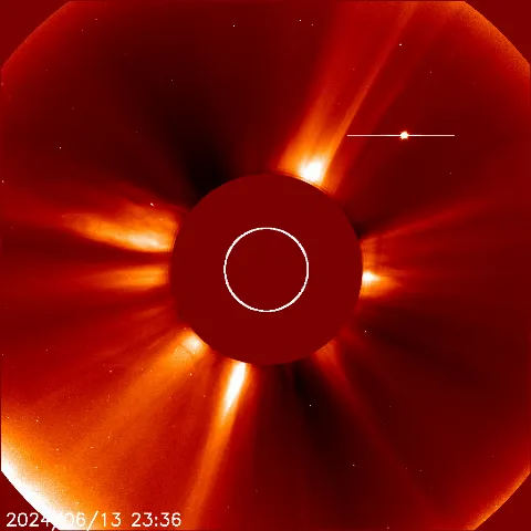 Image of solar wind