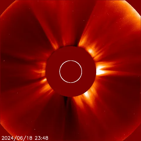 Image of solar wind