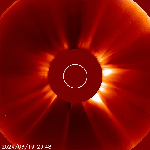 Image of solar wind