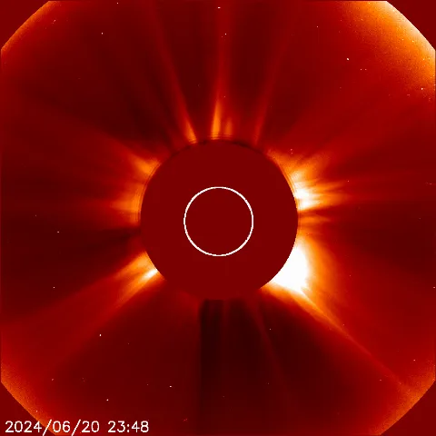 Image of solar wind