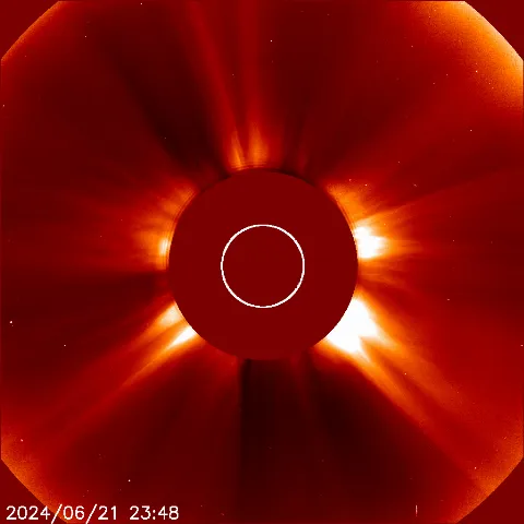 Image of solar wind