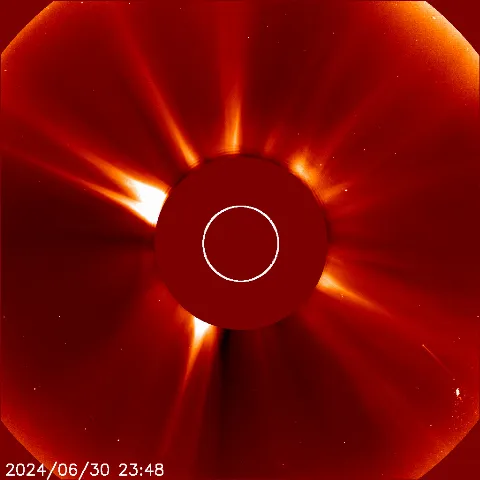 Image of solar wind