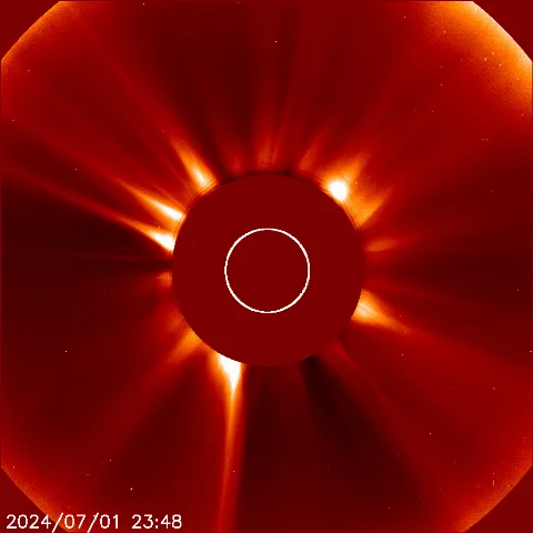 Image of solar wind