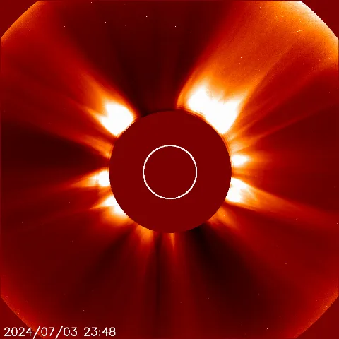 Image of solar wind